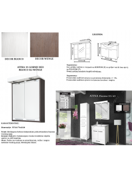 Atina 55 ormarić GORNJI DEO